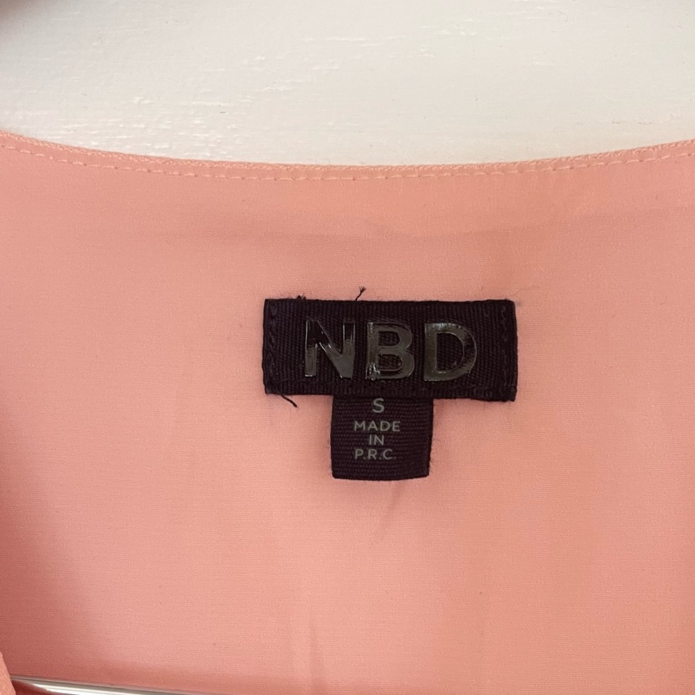 NBD Pink Cut Out Waist Plunge V-Neck Party Cocktail Dress Size Small - Picture 6 of 7